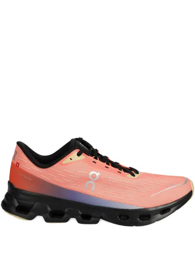 On Running Cloudspark Sneakers In Orange