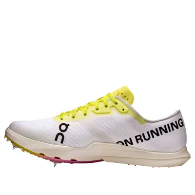On Running Cloudspike Amplius 2 'white Yellow Raspberry' In Multi