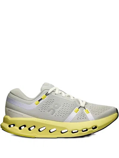 On Running Cloudsurfer 2 "glacier Limelight" Sneakers In Gray