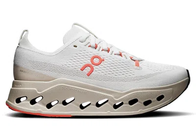 Pre-owned On Running Cloudsurfer Max (women's) Sneakers In Ivory/salm In Multi