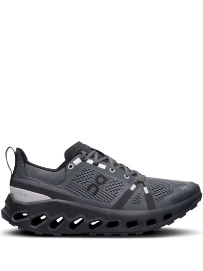 On Running Cloudsurfer Trail "eclipse Black" Sneakers In Grey