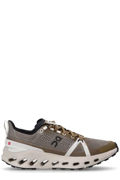 On Running Cloudsurfer Trail Mesh Sneakers In Green