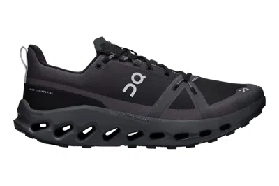 Pre-owned On Running Cloudsurfer Trail Waterproof Black Eclipse In Black/eclipse