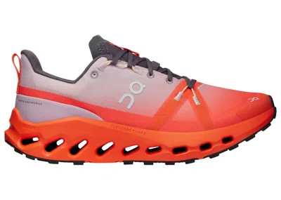 Pre-owned On Running Cloudsurfer Trail Waterproof (women's) Sneakers In Mauve/flame