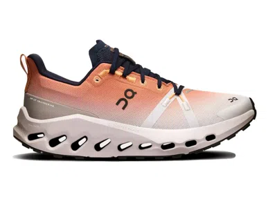 Pre-owned On Running Cloudsurfer Trail Waterproof (women's) Sneakers In Sandste/silver In Multi