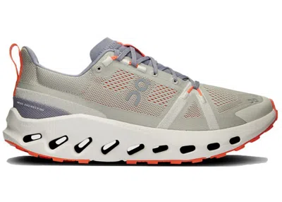Pre-owned On Running Cloudsurfer Trail (women's) Sneakers In Fossil/ivory