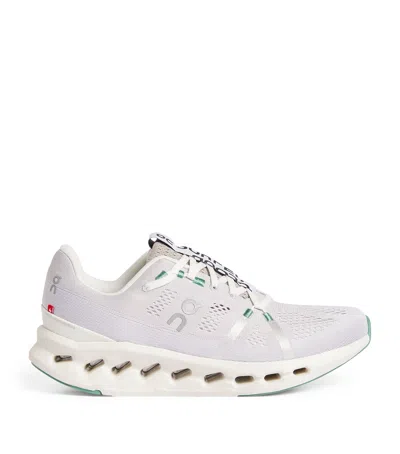 On Running Cloudsurfer Trainers In Pearl/ivory