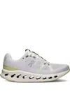 On Running Cloudsurfer "white/sand" Sneakers In Red