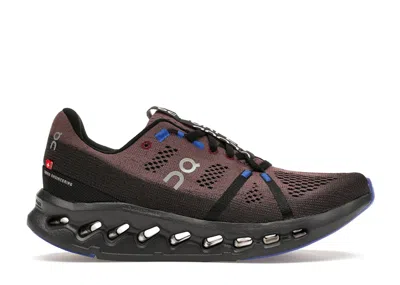 Pre-owned On Running Cloudsurfer (women's) Sneakers In Black/cobalt Blue