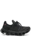 On Womens Black Rock F Cloudswift 4 Mesh And Shell Low-top Trainers In Black