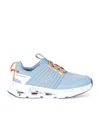 On Running Mid Blue Kids' Cloudswift Mesh Low-top Trainers Eur 31.5 /13 Uk In Blue