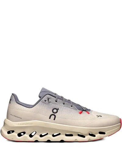 On Running Cloudtilt "rock / Sand" Sneakers In White