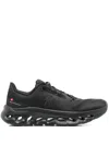 On Casual Sneakers With Mesh Upper And Rubber Outsole In Black