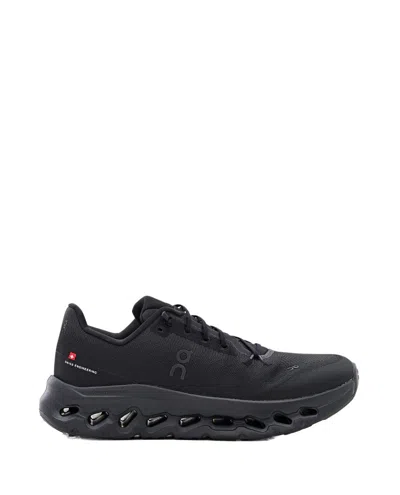 On Running Cloudtilt Sneakers With Lace-up Closure And Rubber Sole In Black