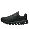On Running Black Sneakers With Breathable Mesh Upper And Distinctive Sole In Black