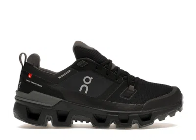 Pre-owned On Running Cloudwander Waterproof (women's) Sneakers In Black/eclipse