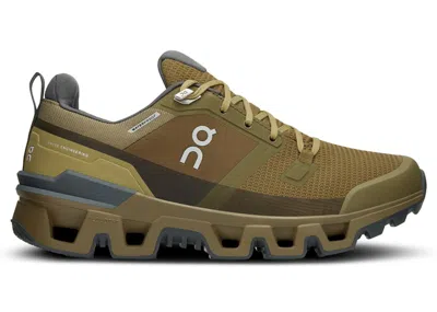 Pre-owned On Running Cloudwander Waterproof (women's) Sneakers In Hunter/safari In Green