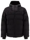 On Running Quilted Hooded Jacket Elastic Cuffs In Black
