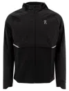 On Running Core Hooded Jacket With Elastic Cuffs And Reflective Accents In Black