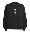 On Running Cotton-blend Club Crew Sweatshirt In Black