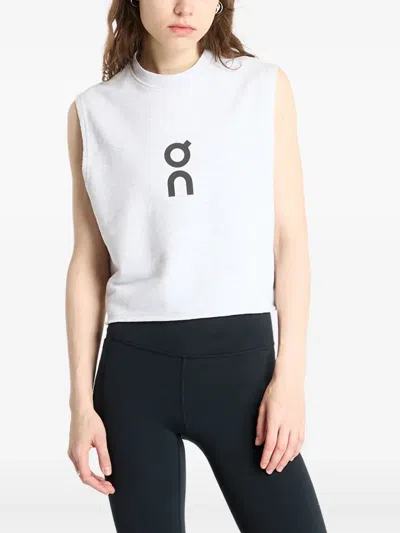 On Running Cotton Tank Top In White