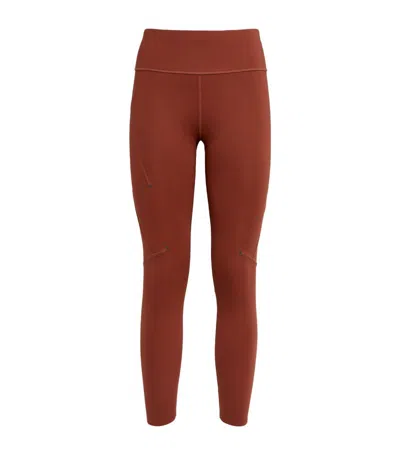 On Running Performance Tights 7 | 8 Leggings In Brown