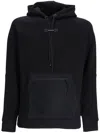 On Running Drawstring Cotton Hoodie In Black