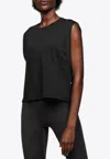 On Running Black Focus Crop Vest In Black