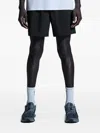 On Running Focus Drawstring Shorts In Black