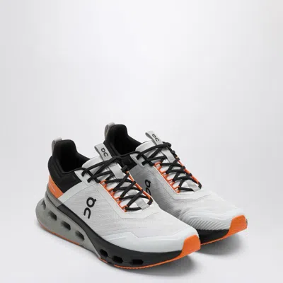 On Running Frost/orange Sneaker Cloudnova X