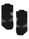 On Running Geometric-panel Socks In Black