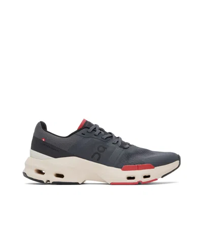 On Running Gray Cloudpulse Sneakers In Black