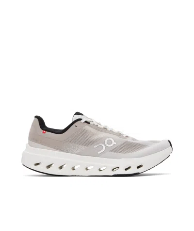 On Running Gray Cloudsurfer Next Sneakers In White