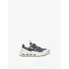 On Running Grey/dark Kids' Cloudhero Mesh Low-top Trainers Eur 34 / 2 Uk In Grey/dark