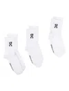 On Running High 3p Socks In White
