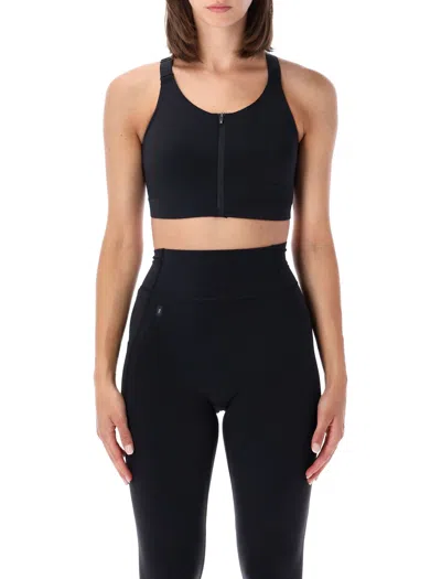 On Running High-impact Zip Sports Bra In Nero