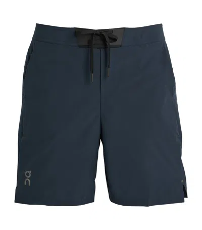 On Hybrid Shorts In Navy