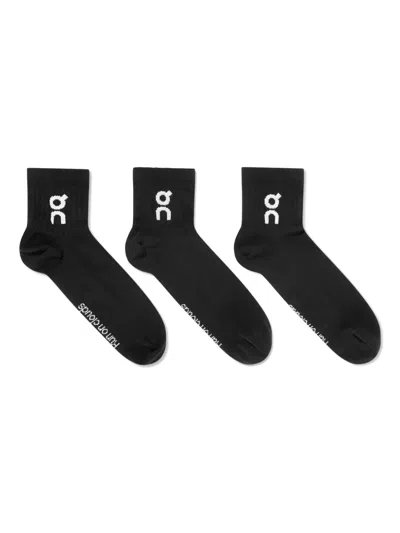 ON RUNNING INTARSIA-LOGO KNIT SOCKS SET