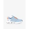 On Running Mid Blue Kids' Cloudswift Mesh Low-top Trainers Eur 31.5 /13 Uk In Blue