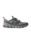 On Running Lace Up Sneakers In Gray