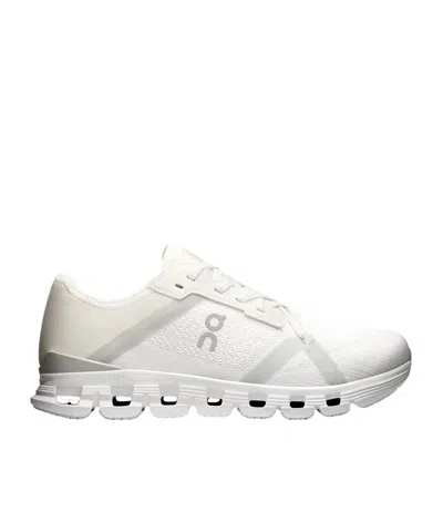 On Running Lace-up Sneakers In White