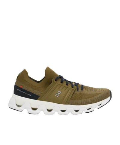 On Running Laced Sneakers In Green