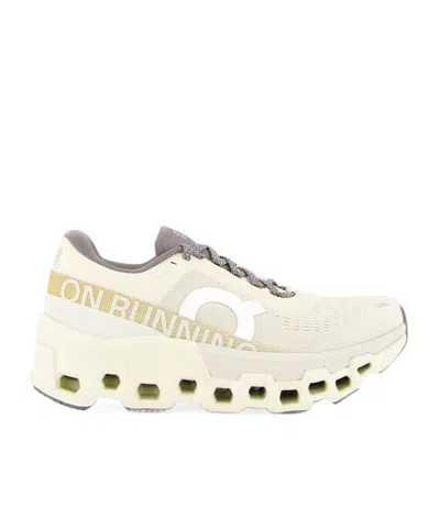 On Running Laced Sneakers In White