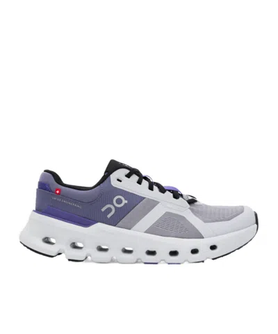 On Running Laced Sneakers In White