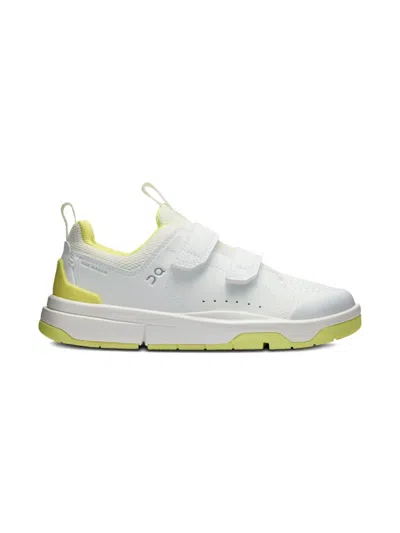 On Running Kids' Logo-debossed Trainers In White