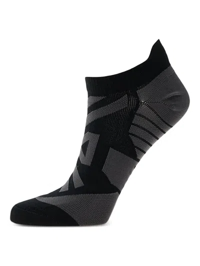 On Running Logo-jacquard Socks In Black