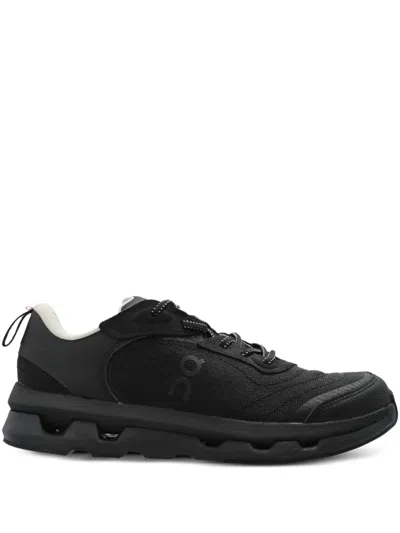 On Running Logo-print Lace-up Sneakers In Black