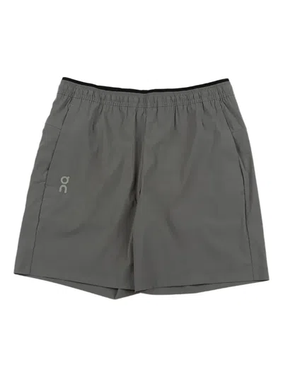 On Logo Shorts In Gray