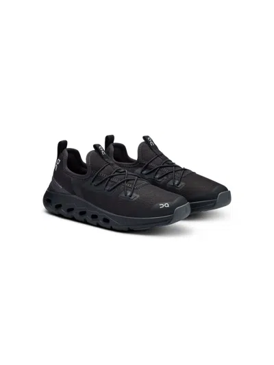 On Running Kids' Logo Sneakers In Black