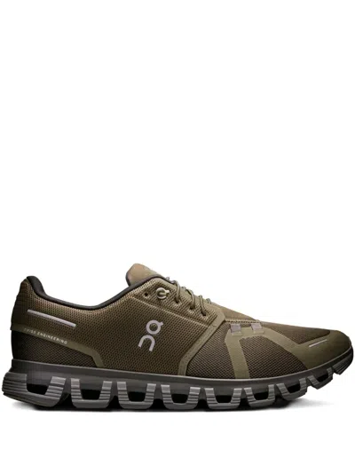 On Running Logo Sneakers In Green